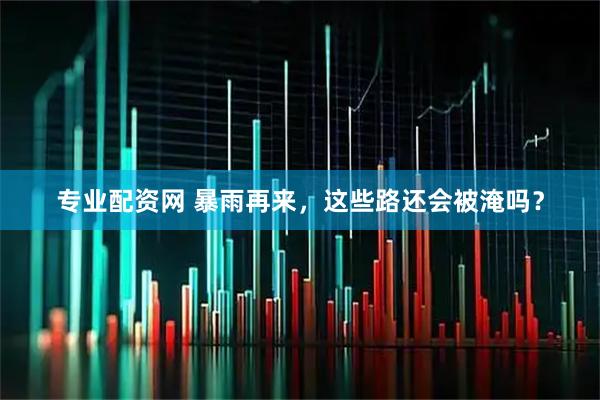 专业配资网 暴雨再来，这些路还会被淹吗？